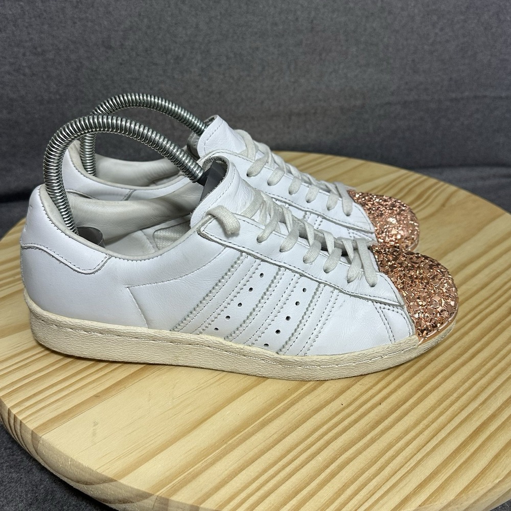 Adidas Superstar 3D White‎ Copper Metal Toe men's size 7.5
